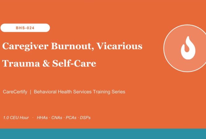 BHS-024-Caregiver Burnout, Vicarious Trauma & Self-Care poster