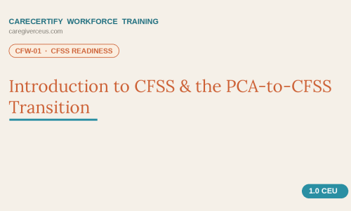 CFSS Worker and Steps for Success