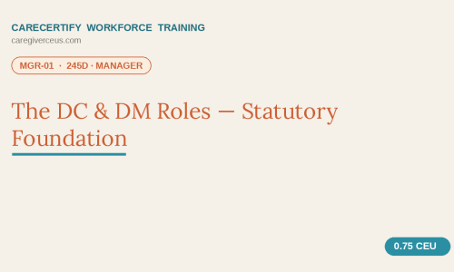 245D Manager Training Course