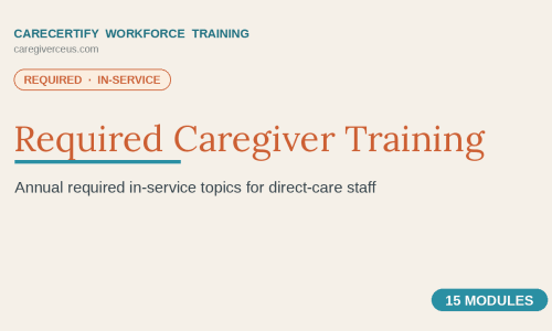 Required Caregiver Training